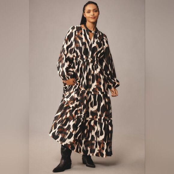 Anthropologie The Somerset Maxi Dress: Long-Sleeve Poplin Edition Size 3X NWT - Picture 1 of 9